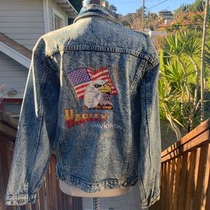 Vintage Harley Davidson Jean jacket